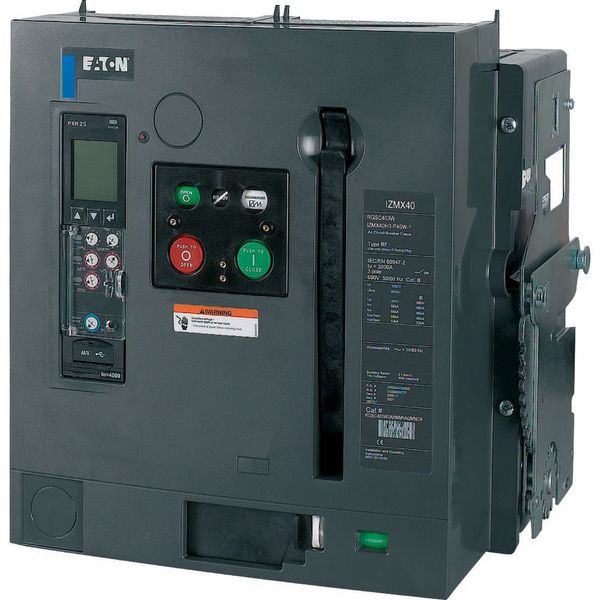 Circuit-breaker, 3 pole, 4000A, 85 kA, Selective operation, IEC, Withdrawable image 3