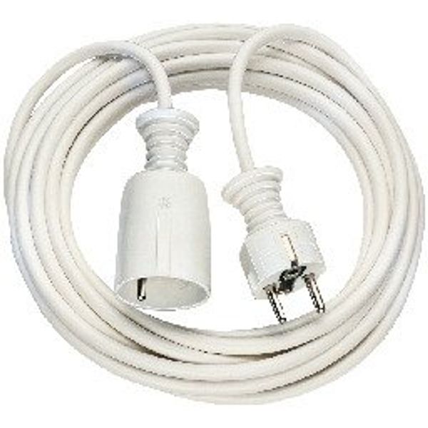 Quality plastic extension cable 5m white H05VV-F 3G1,5 *FR* image 1