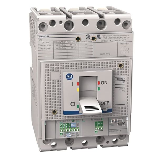 Breaker, Molded Case, 60A, H Frame, 480VAC, 65kAIC image 1