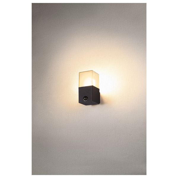 GRAFIT E27 square sensor, wall-mounted luminaires anthracite image 3