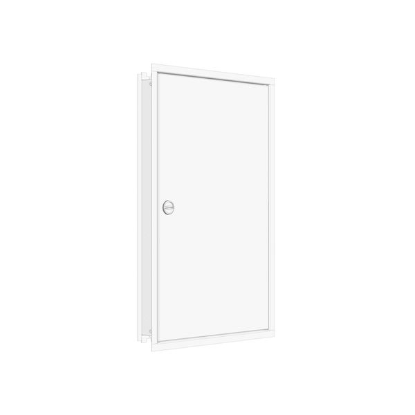 Flush-mounted frame flat + door 2-18, 3-part system, 100mm image 1