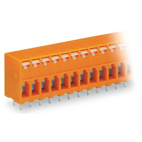 PCB terminal block push-button 2.5 mm² orange image 2