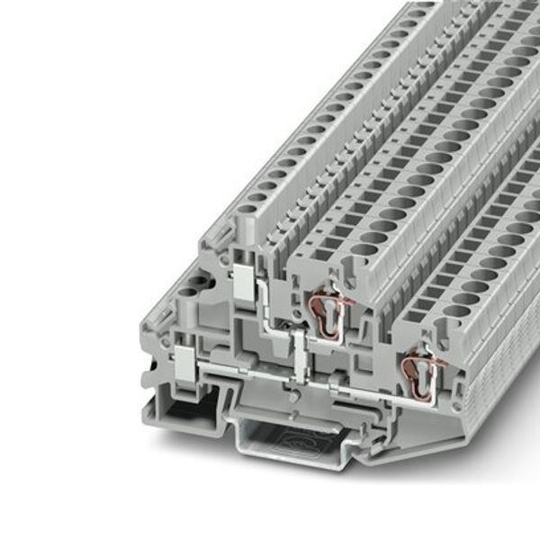 Double-level terminal block Phoenix Contact STTBU 4-PV 500V 30A image 1