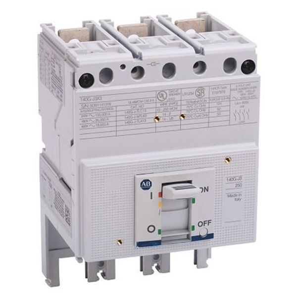 Allen-Bradley, 140G - Molded Case Circuit Breaker, J frame, 35 kA, T/M - Thermal Magnetic, Rated Current 200 A image 1