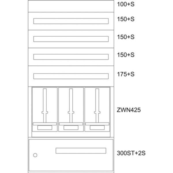 BP-U-3S-STN-800/15-3Z Eaton xEnergy Basic meter cabinet equipped image 1