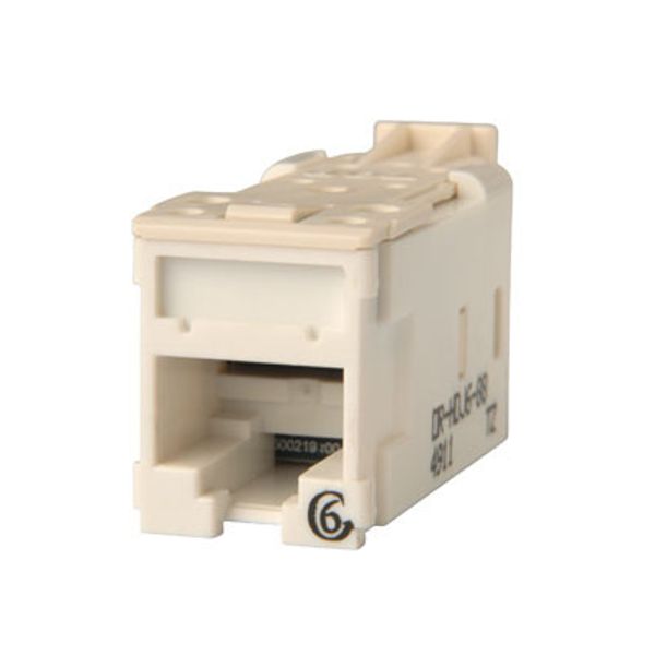 HDJ6-88 Clarity High Density Jack (HDJ) CAT6, T568A/B, White image 1