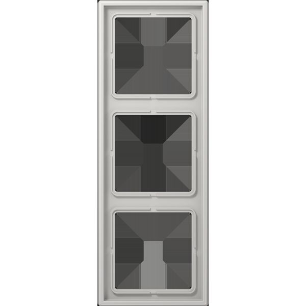 3-gang frame, light grey LS983LG image 3