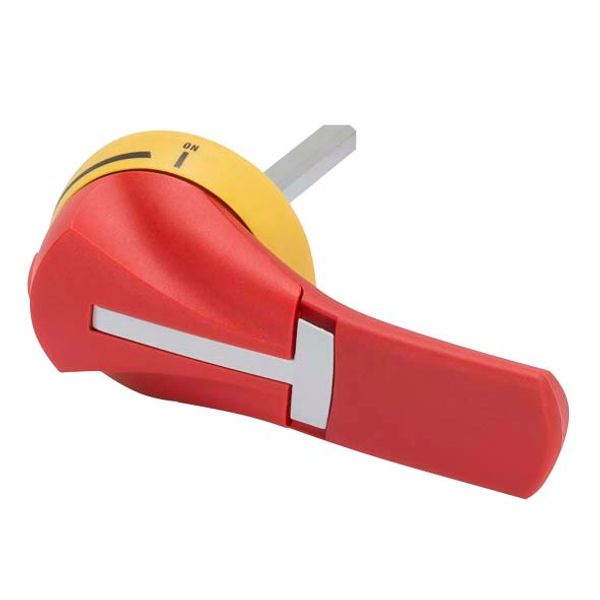 DOOR COUPLING ROTARY HANDLE IP65 - MSS 250/630 - RED - EMERGENCY - SHAFT 320MM image 2