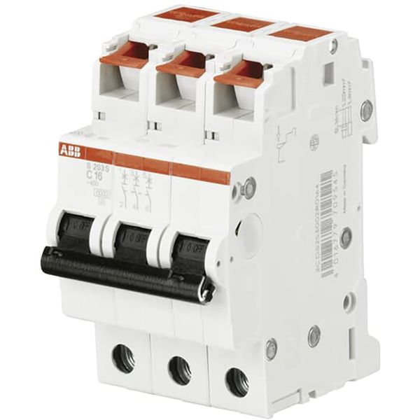 S203S-B20 Miniature Circuit Breaker - 3P - B - 20 A image 1