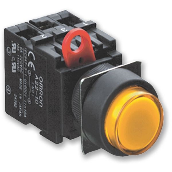 LED, 12 VAC/DC, yellow image 1