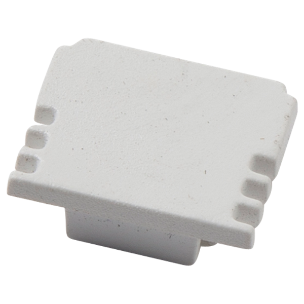 End Cap w/o hole for Surface Mounted Profile 16x13mm IP20 White image 1