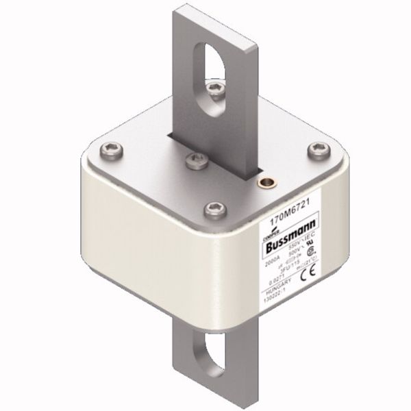 Fuse-link, high speed, 900 A, AC 1500 V, size 3, 76 x 92 x 125 mm, aR, IEC, single indicator image 6