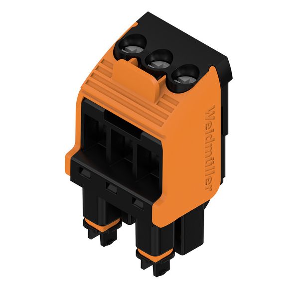 PCB plug-in connector (wire connection), Orange release lever, 5.00 mm image 1