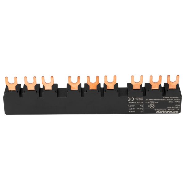 3-phase Busbar for 3xBE5, 45mm fork type UL certified image 1