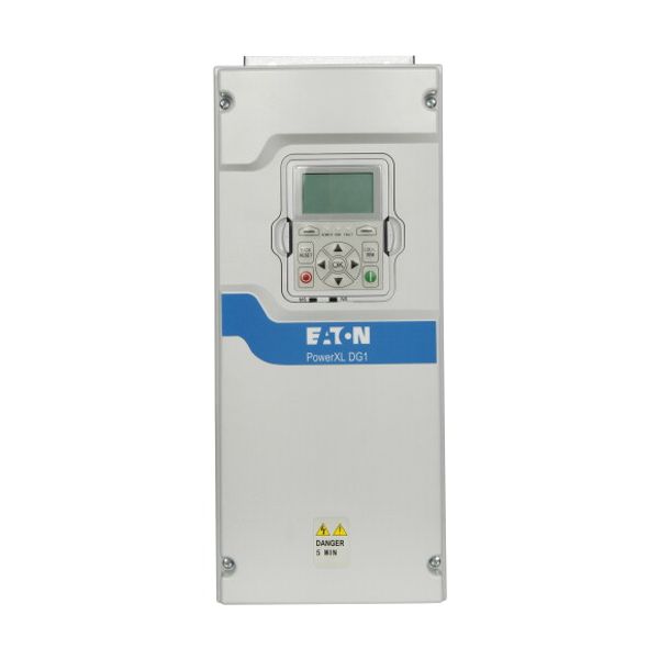 Variable frequency drive, 400 V AC, 3-phase, 16 A, 7.5 kW, IP54/NEMA12, Brake chopper, DC link choke image 1