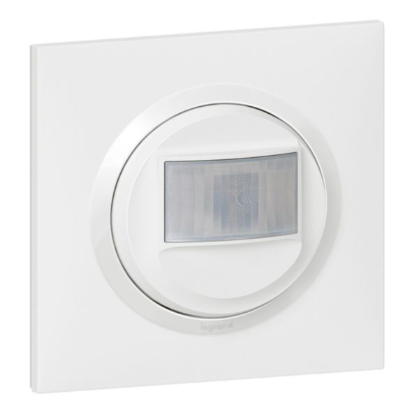 2-wire dooxie wall detector without Neutral delivered with white square plate image 1