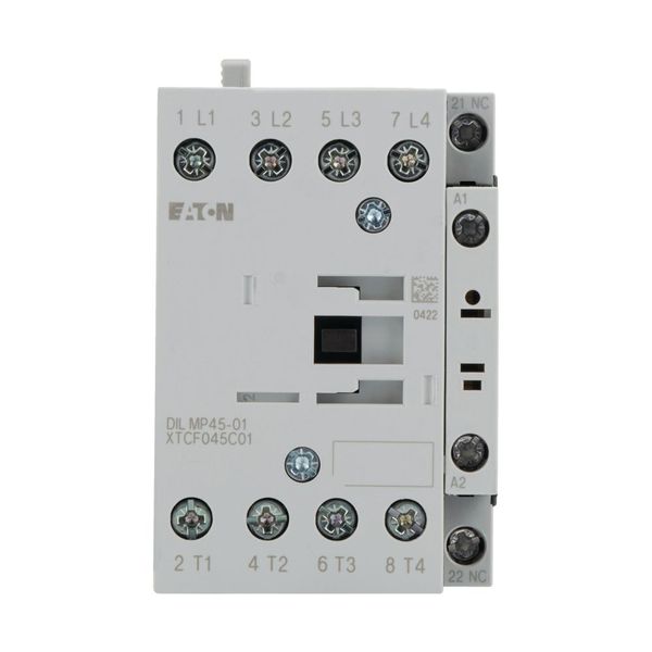 Contactor, 4 pole, 45 A, 1 NC, 24 V DC, DC operation image 4