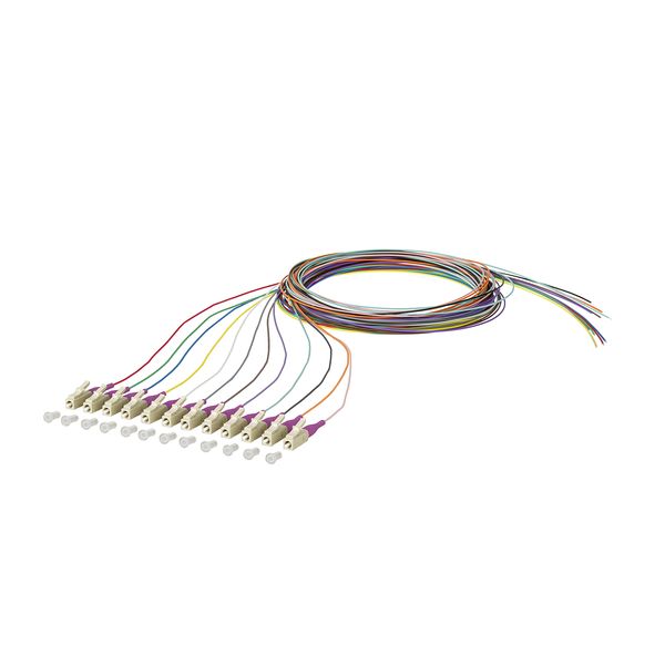 OpDAT pigtail LC-PC, OM4, 12 colors image 1