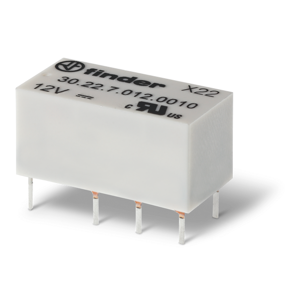 Subminiature DIL Rel. 2CO 2A/125V, 9VDC Sensitive, 200 mW/AgNi+Au (30.22.7.009.0010) image 2