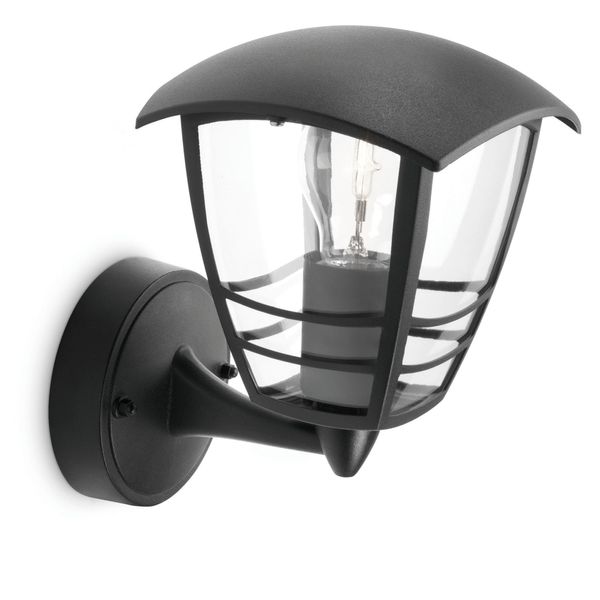 Creek wall lantern black 1x60W 230V image 1