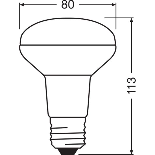 PARATHOM® R80 4.3W 827 E27 image 6