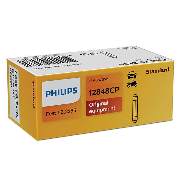 12848CP PHILIPS Festoon T6,2x27 image 1