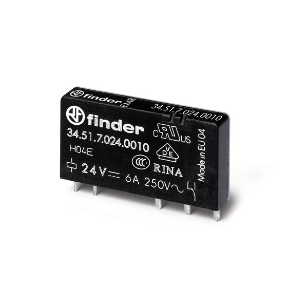 Ultra-Slim PCB relay EMR 1CO 6A/12VDC/Sensitive/AgSnO2 (34.51.7.012.0000) image 2