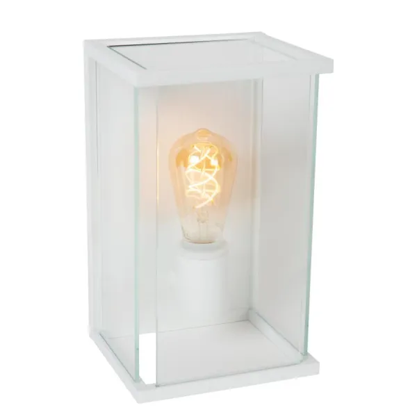 Lucide CLAIRE - Wall lamp Indoor/Outdoor - 1xE27 - IP54 - White image 1