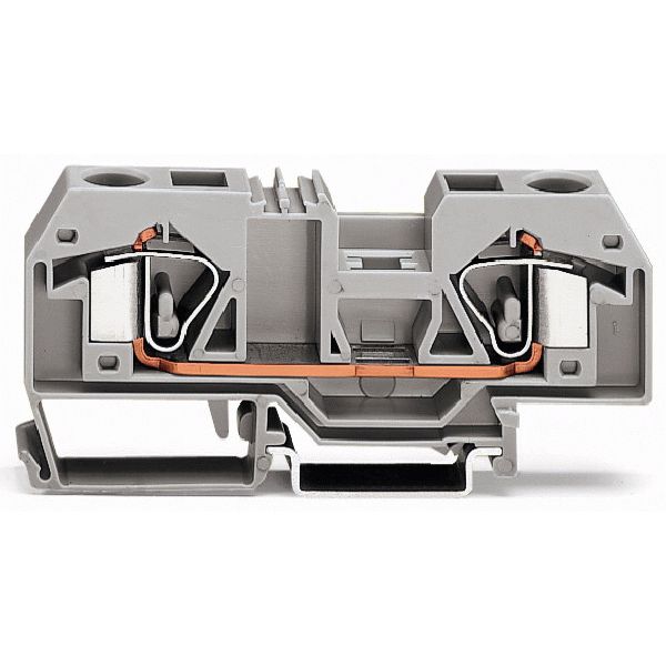 2-conductor through terminal block 16 mm² center marking orange image 1