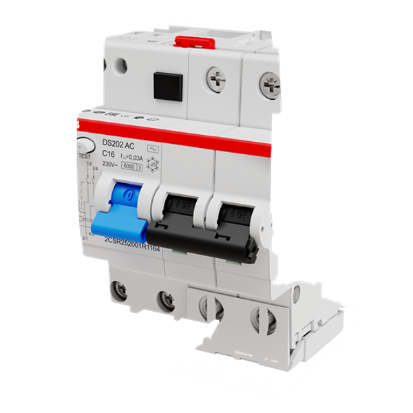 DS202 AC-B16/0.03 Residual Current Circuit Breaker with Overcurrent Protection image 5