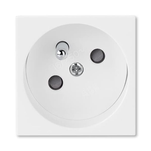 5525N-C02357 B Socket outlet 45×45 with earthing pin, shuttered ; 5525N-C02357 B image 1