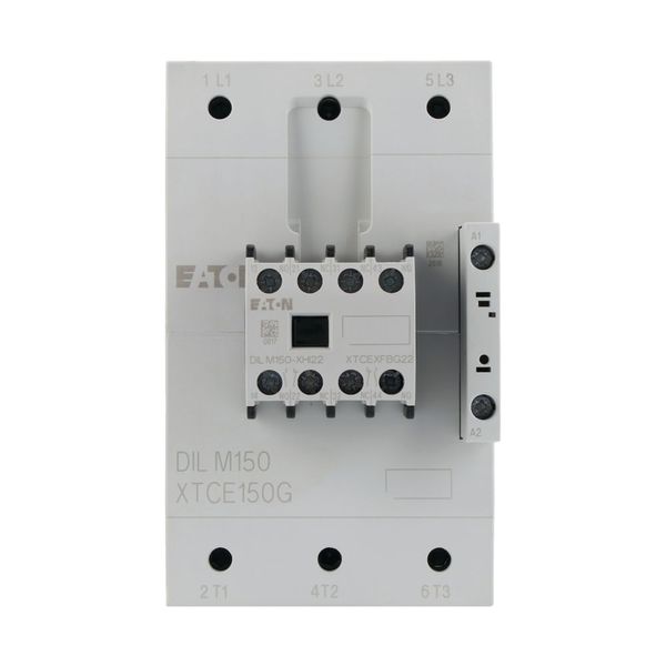 Contactor, 380 V 400 V 75 kW, 2 N/O, 2 NC, RDC 24: 24 - 27 V DC, DC operation, Screw terminals image 13