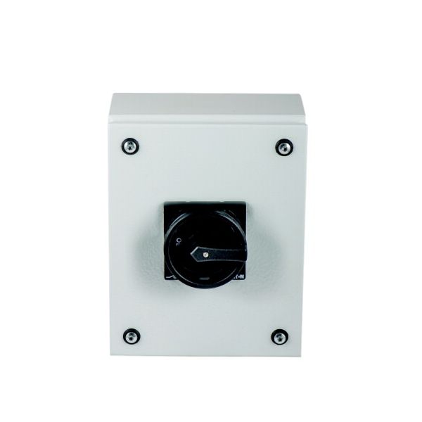 Main switch, P3, 100 A, surface mounting, 3 pole, 1 N/O, 1 N/C, STOP function, With black rotary handle and locking ring, Lockable in the 0 (Off) posi image 2