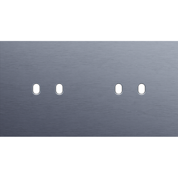 Twofold faceplate, horizontal 71 mm centre distance, for double switch image 2