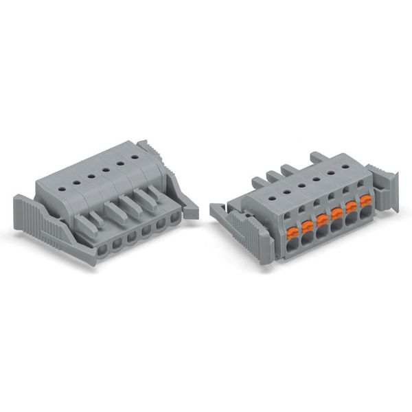 2231-109/037-000 1-conductor female connector; push-button; Push-in CAGE CLAMP® image 1