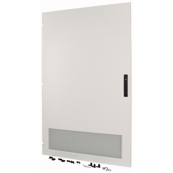 Section wide door, ventilated, left, HxW=1625x995mm, IP31, grey image 1