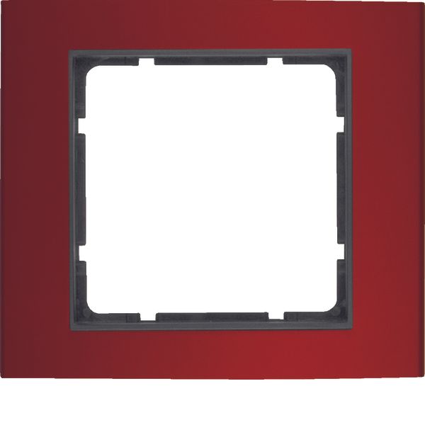 Frame 1gang, B.3, al. red/ant. matt, al. anodised image 1