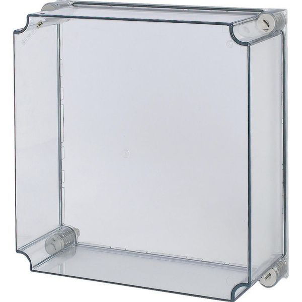 Cap, transparent smoky gray, HxWxD=375x375x150mm, NA model image 3