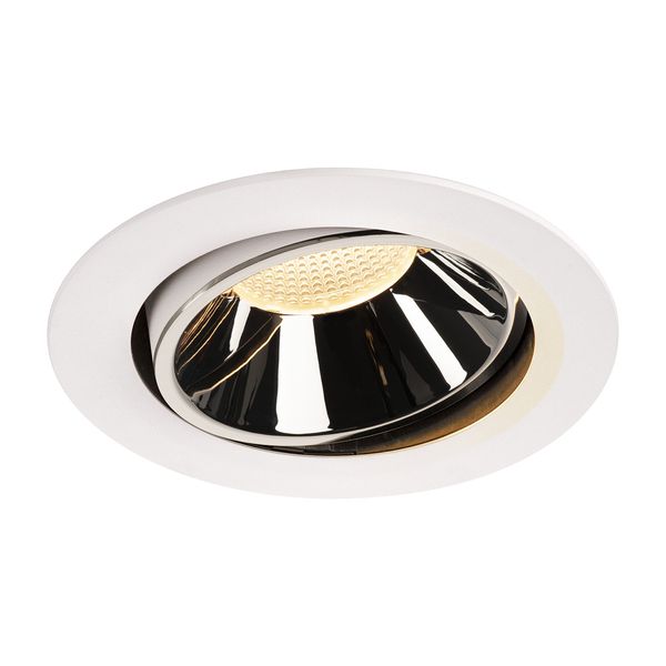 NUMINOS® MOVE DL XL, Indoor LED recessed ceiling light white/chrome 3000K 40° rotating and pivoting image 1