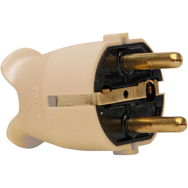 grounding-type plug white image 1