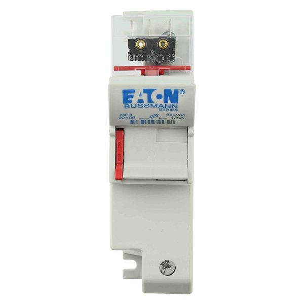 Fuse-holder, low voltage, 125 A, AC 690 V, 22 x 58 mm, 1P, IEC, UL, with microswitch image 25