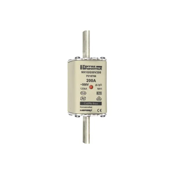 Fuse-link NH1 gG 500VAC 200A live tags Double indicator image 2