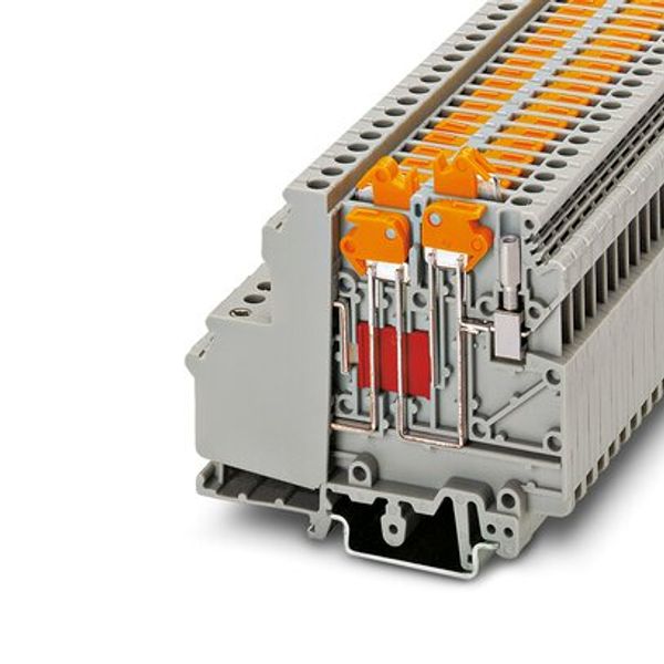 UDMTK 5-TWIN-P/P - Knife-disconnect terminal block image 1