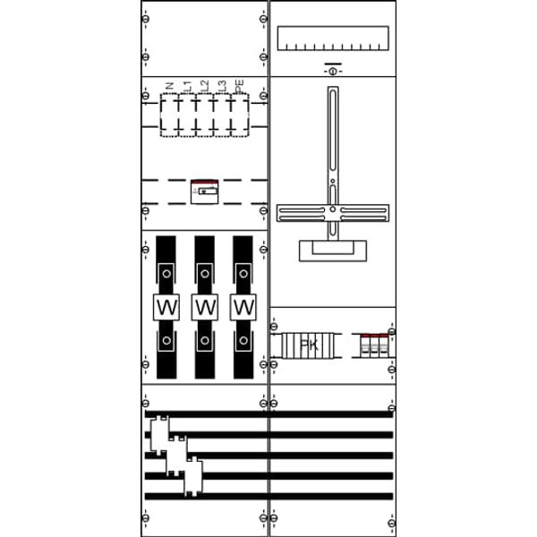 KA4265 Measurement and metering transformer board, Field width: 2, Rows: 0, 1050 mm x 500 mm x 160 mm, IP2XC image 5