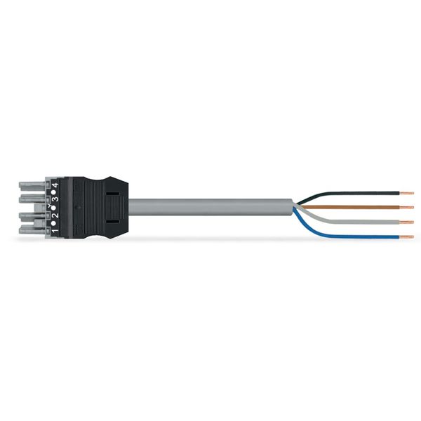 pre-assembled connecting cable Eca Socket/open-ended gray image 2