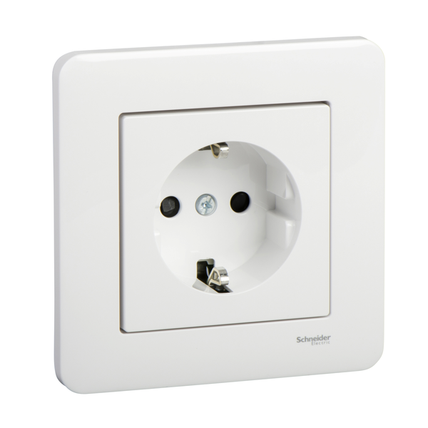 Exxact Primo complete single socket-outlet earthed screw white image 4