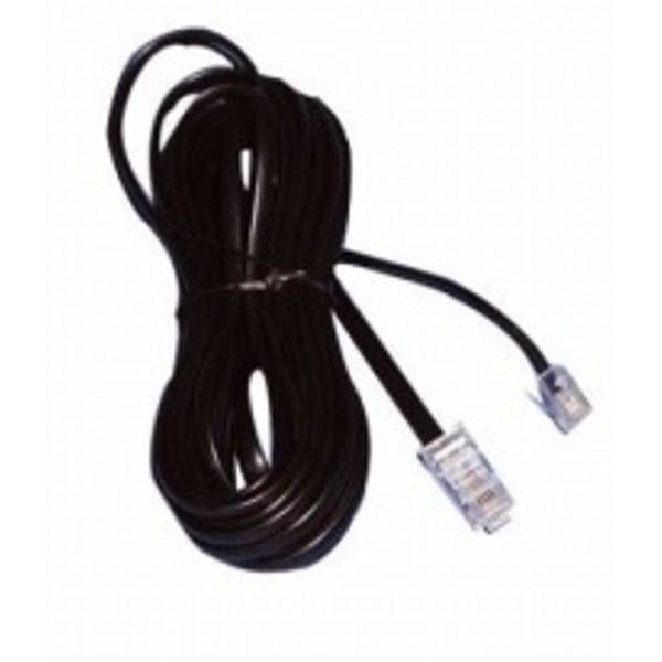 Patchcord RJ45/RJ11 unshielded Telephony ISDN black 10.0m image 1