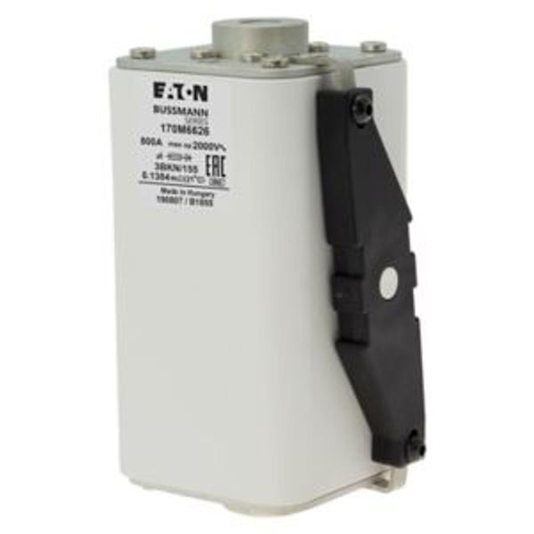 Fuse-link, high speed, 800 A, AC 2000 V, size 3, 74 x 90 x 155 mm, aR, IEC, single indicator image 6