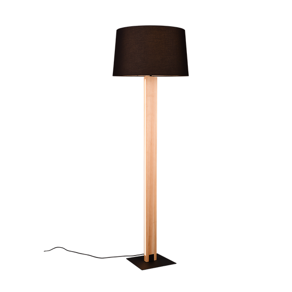 Rahul floor lamp LED + E27 wood/black image 1