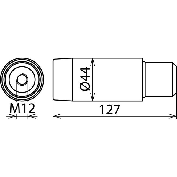 E-field sensor L 127mm for overhead lines image 2